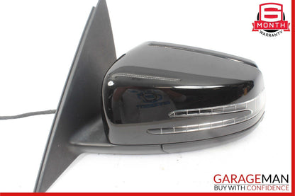 12-14 Mercedes W204 C300 Front Left Side Mirror Door Rear View Glass Black OEM