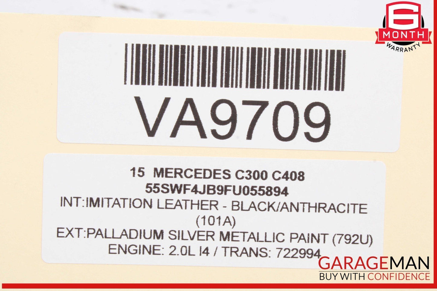 08-20 Mercedes W205 C300 Rear Left or Rear Right Side Lower Control Arm OEM