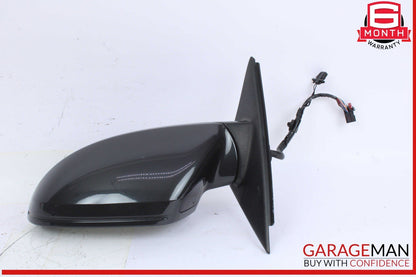 12-18 Audi A6 Front Left Driver Side Door Rear View Mirror Black 4G1857409AE OEM