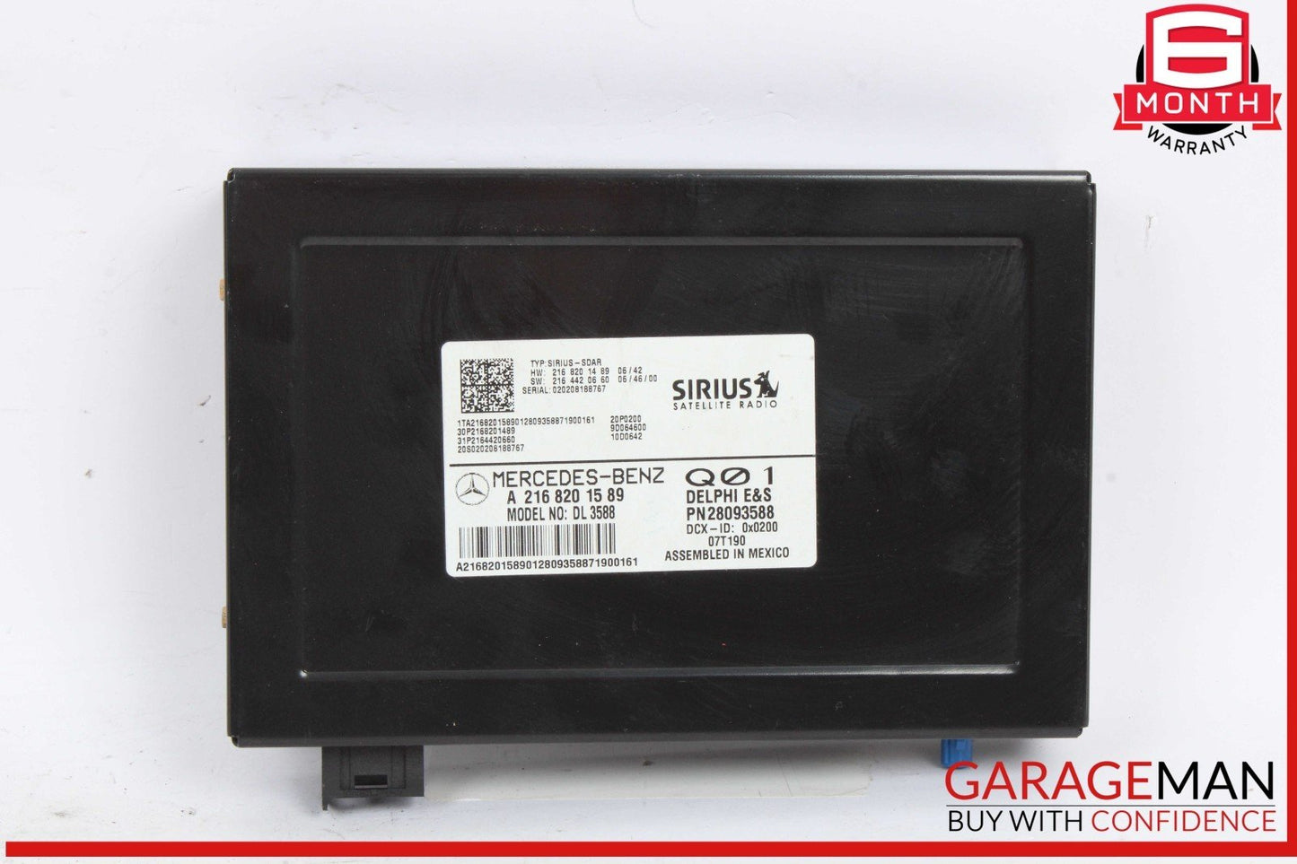 07-14 Mercedes W221 S550 SLK350 Sirius Satellite Radio Module Receiver OEM