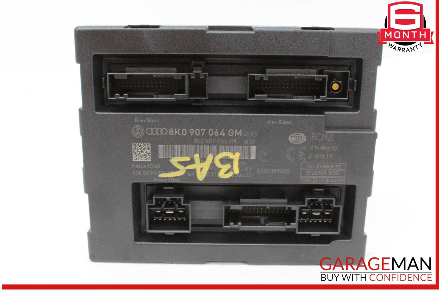 13-17 Audi A5 A4 S4 Body Computer Control Module Unit BCM 8K0907064GM OEM