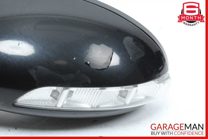 07-09 Mercedes W221 S550 S600 Front Left Side Mirror Door Rear View Black OEM