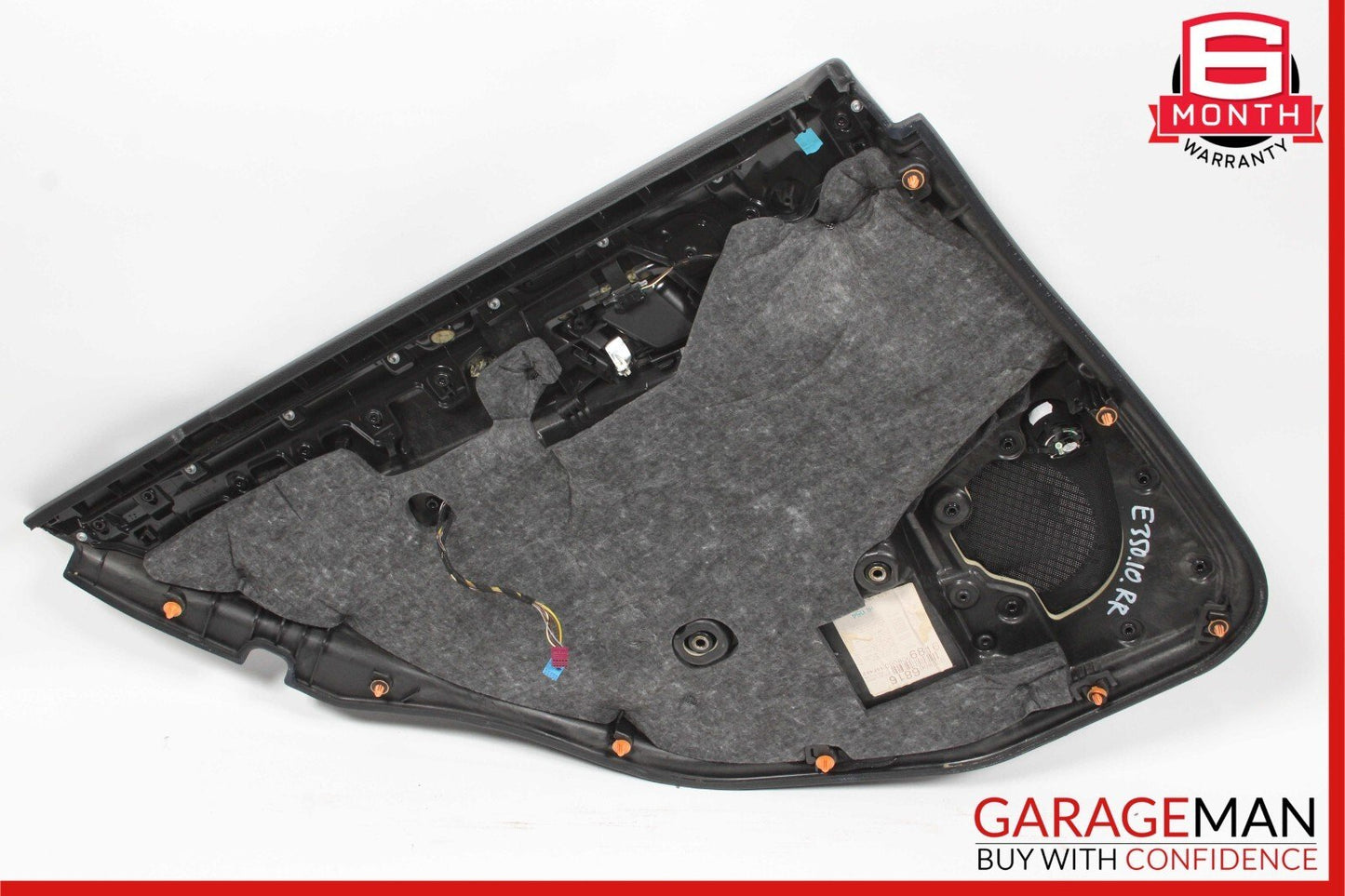 10-13 Mercedes W212 E350 E500 E400 Rear Right Interior Door Panel Cover Grey