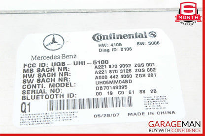 07-10 Mercedes W221 S550 CL550 CL500 Bluetooth Communication Module Unit