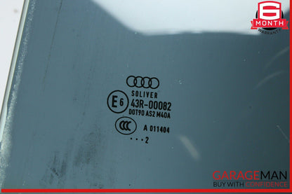12-18 Audi A7 Rear Left Driver Side Door Window Auto Glass OEM