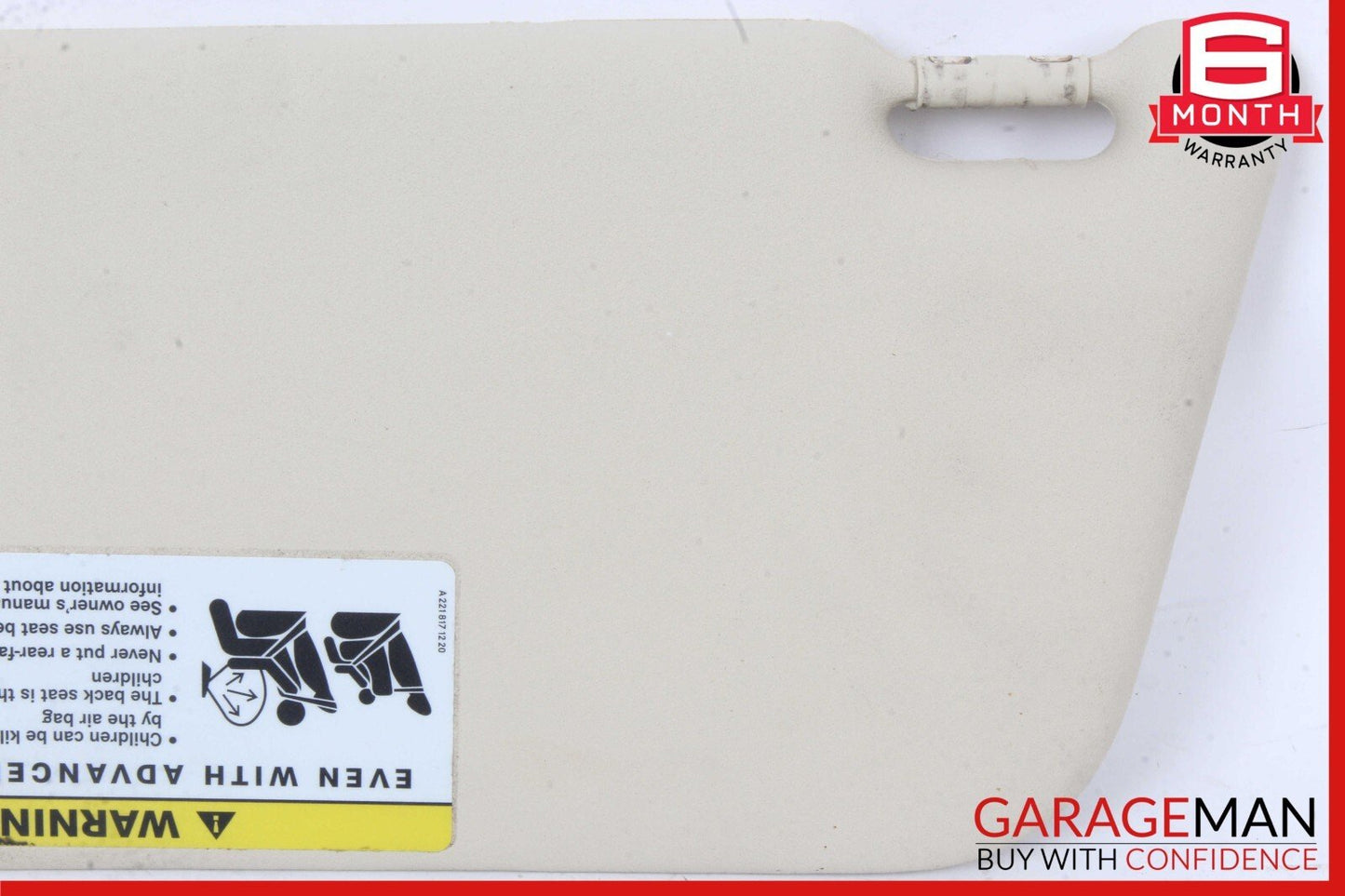 06-12 Mercedes W209 CLK350 ML450 Front Right Side Sun Visor Sunvisor Shade OEM