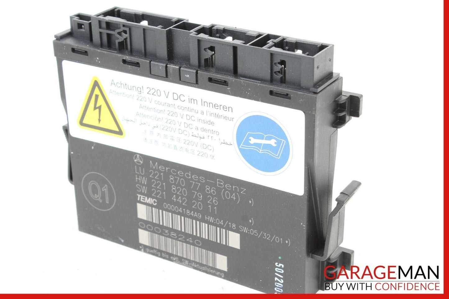 07-09 Mercedes W221 S550 Front Right or Left Side Seat Computer Control Module