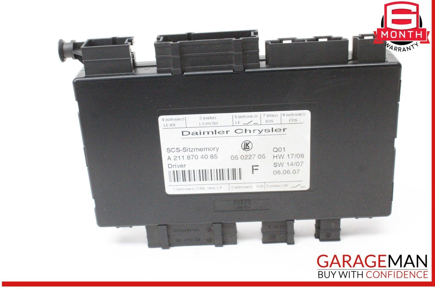 03-11 Mercedes W211 E350 Front Left Side Seat Control Module 2118704085 OEM
