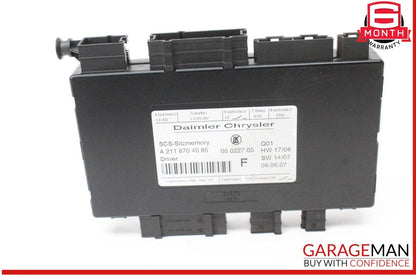 03-11 Mercedes W211 E350 Front Left Side Seat Control Module 2118704085 OEM