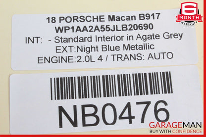 15-24 PORSCHE MACAN FRONT LEFT SIDE DOOR CONTROL MODULE OEM 4H0959793AC