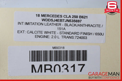 14-18 Mercedes W117 CLA250 Front Center AC A/C Air Vent Nozzle Trim Grill OEM