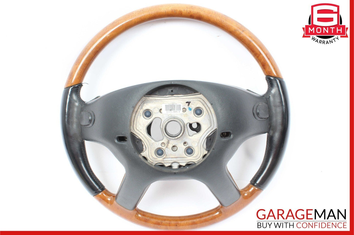 07-10 Mercedes W221 S550 CL550 4 Spoke Steering Wheel With Paddle Shifters Wood