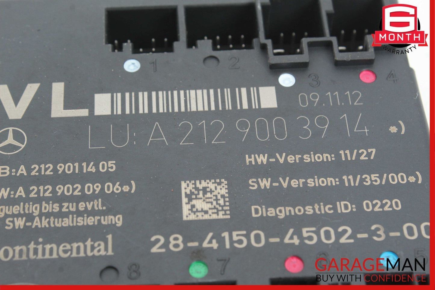 08-18 Mercedes E400 C250 E350 Front Left Side Door Controller Module Unit