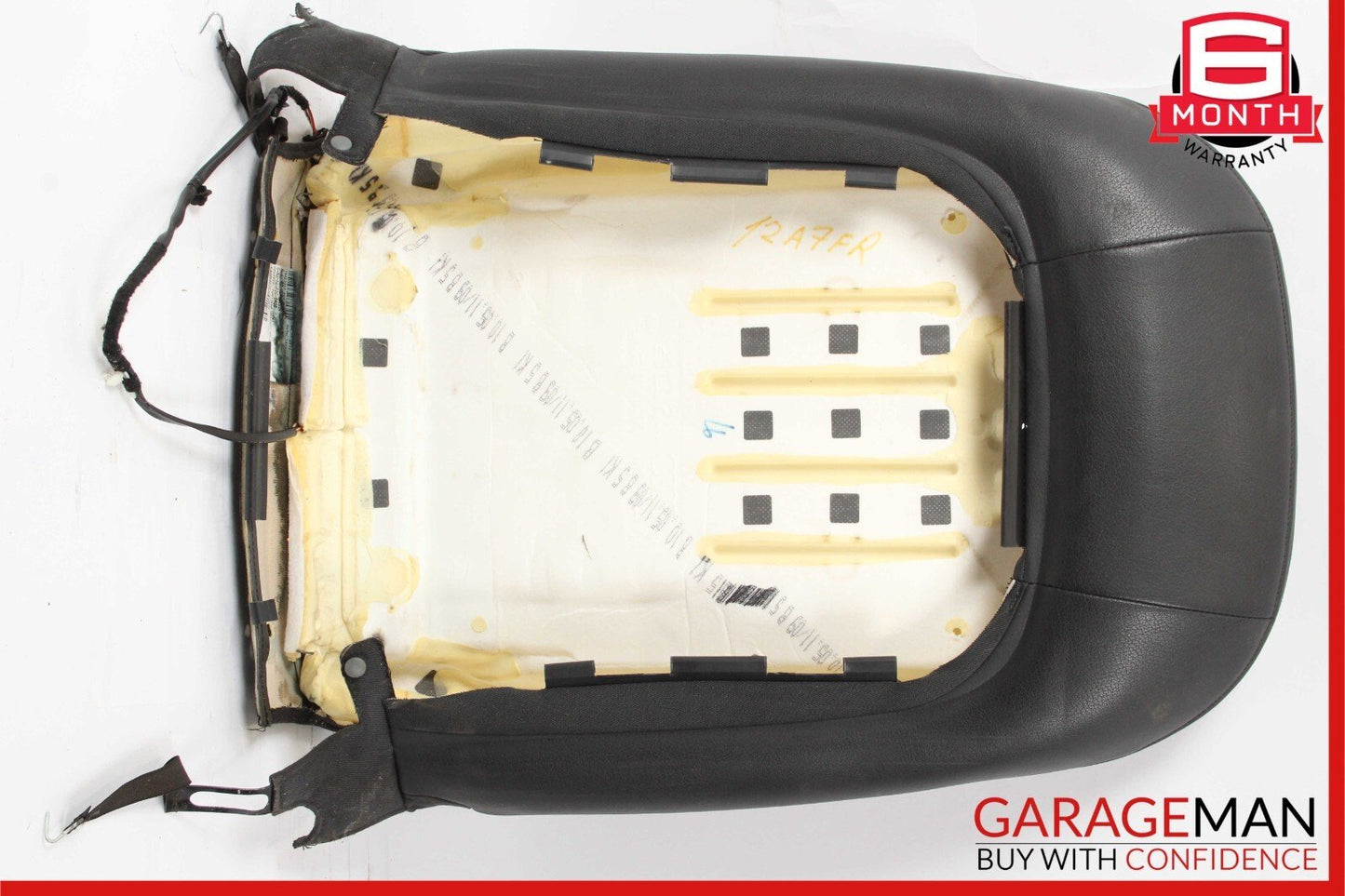 12-18 Audi A7 Front Right Passenger Side Top Upper Seat Cushion Cover Black OEM
