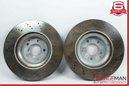 12-16 Mercedes R172 SLK350 Front Right & Left Side Brake Rotor Disc Set Drilled