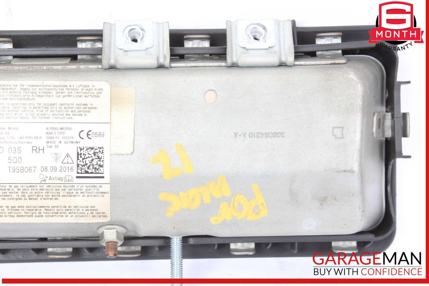 15-24 Porsche Macan 95B Front Right Side Dash Knee SRS Airbag Air Bag OEM