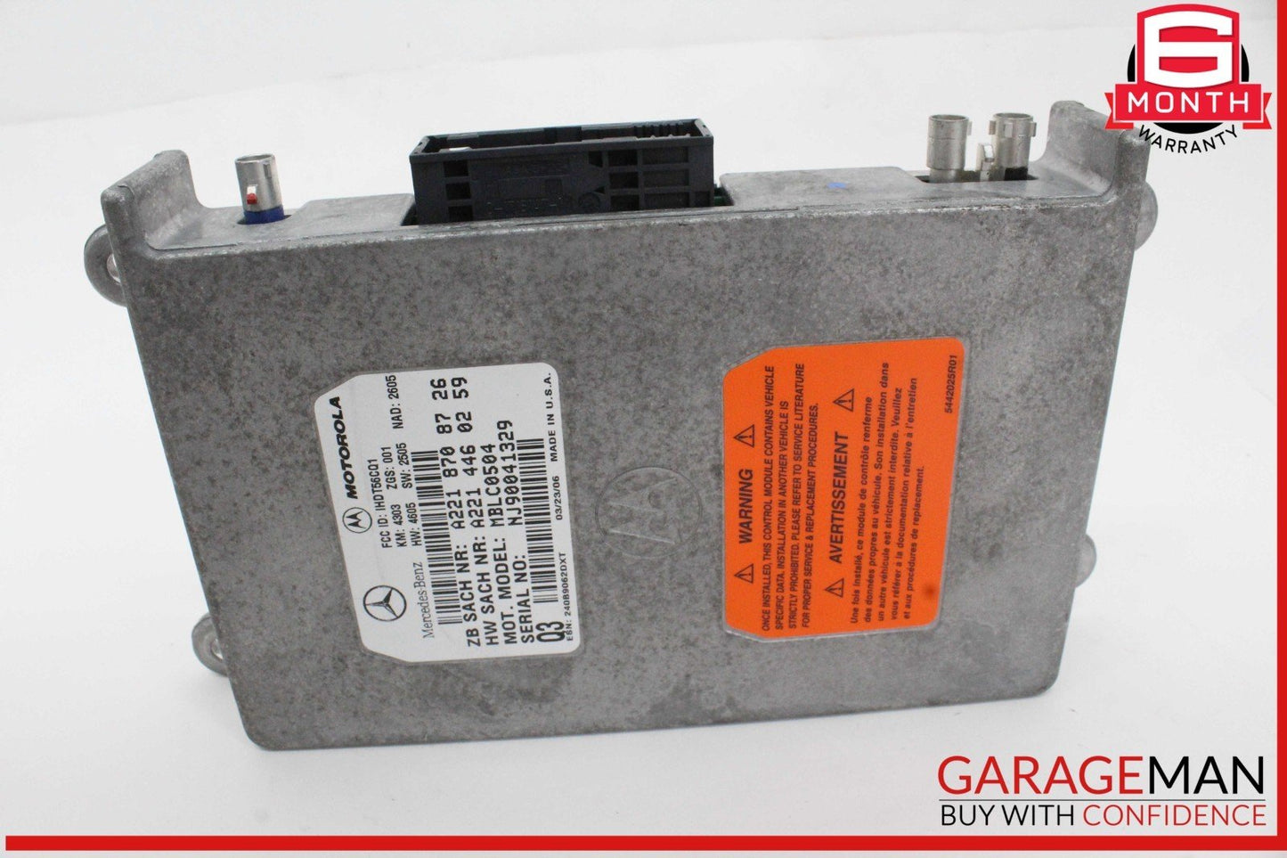Mercedes W164 ML350 Voice Communication Control Module Unit 2218708726 OEM