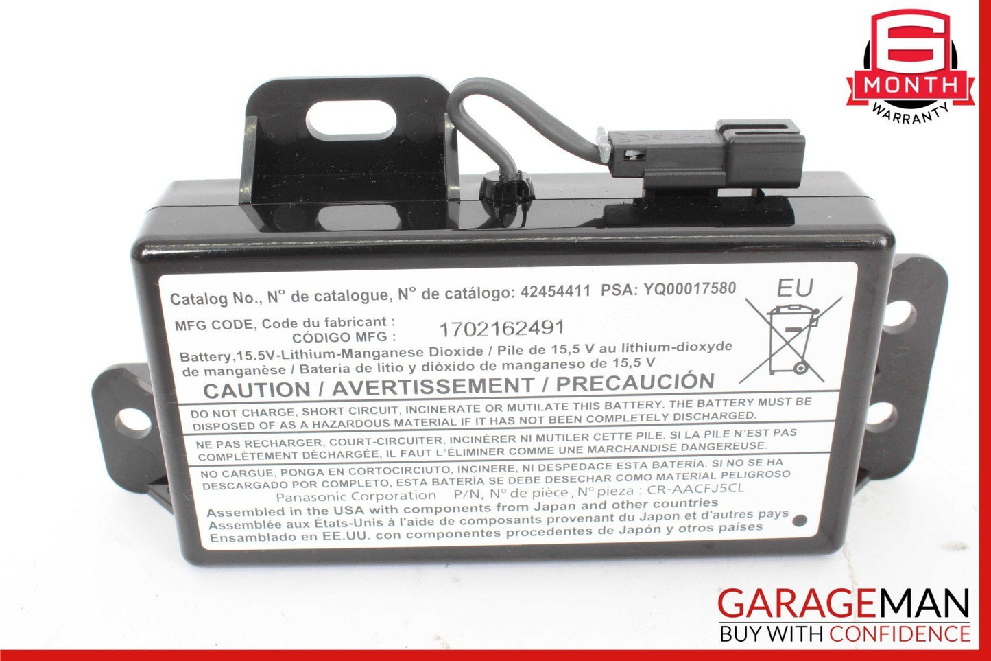 17-20 Cadillac XT5 Communication Battery Back Up Control Module Unit 42454411