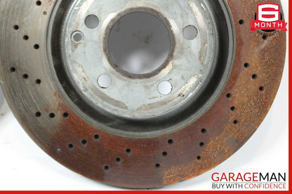 03-06 Mercedes R230 SL500 Front Left & Right Brake Rotors Disc Set of 2 Drilled