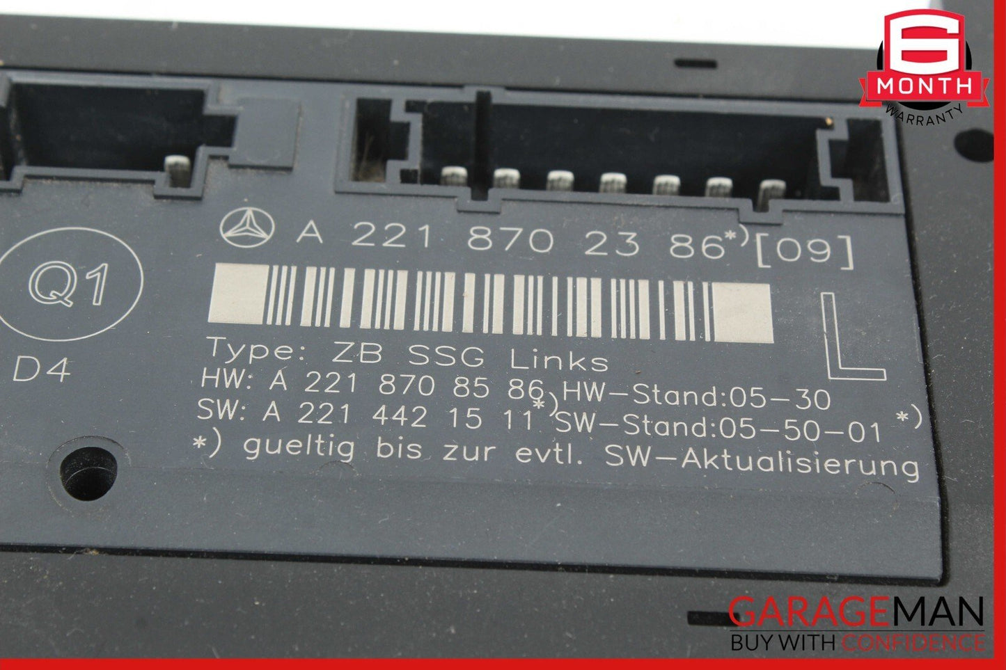07-13 Mercedes W221 S550 S63 Front Left Driver Side Under Seat Control Unit OEM