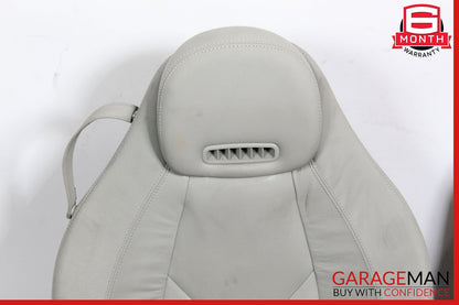 05-11 Mercedes R171 SLK300 Front Complete Seats Cushion Cover Assembly Set Gray