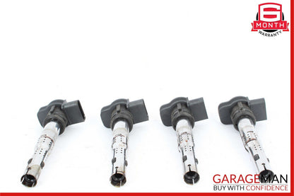 12-18 Audi A5 A6 2.0L Ignition Coil Ignitor Spark Plug Set of 4 Pc OEM