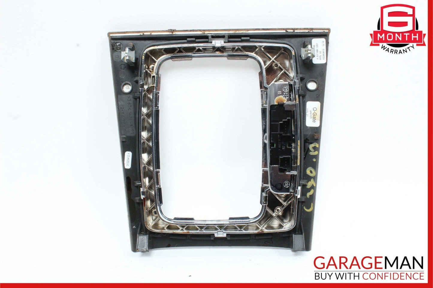 08-14 Mercedes C250 C300 Center Console Shifter Trim Cover Panel Bezel Wood Assy
