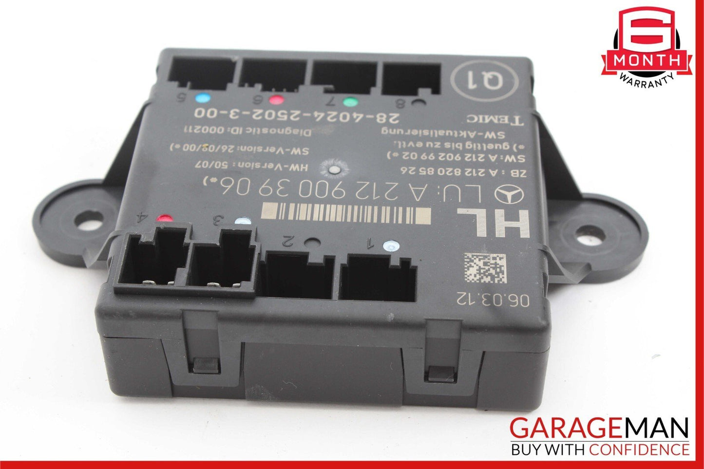 08-18 Mercedes W212 E350 C300 CLS550 Rear Left Side Door Control Module OEM