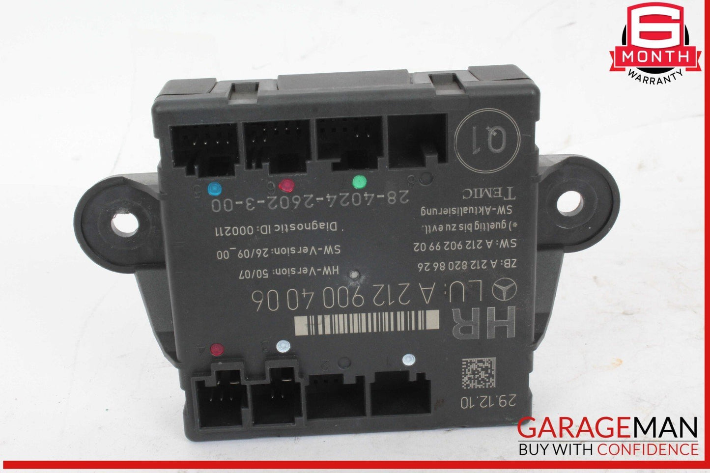 08-18 Mercedes W204 C300 Rear Right Passenger Side Door Control Module OEM