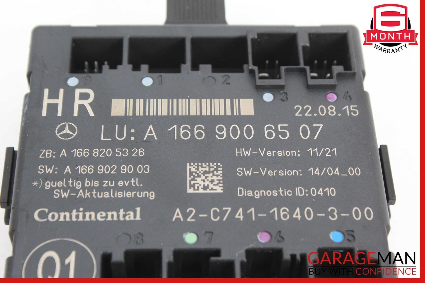 12-19 Mercedes X166 GL450 ML400 GLE350 Rear Right Side Door Control Module Unit