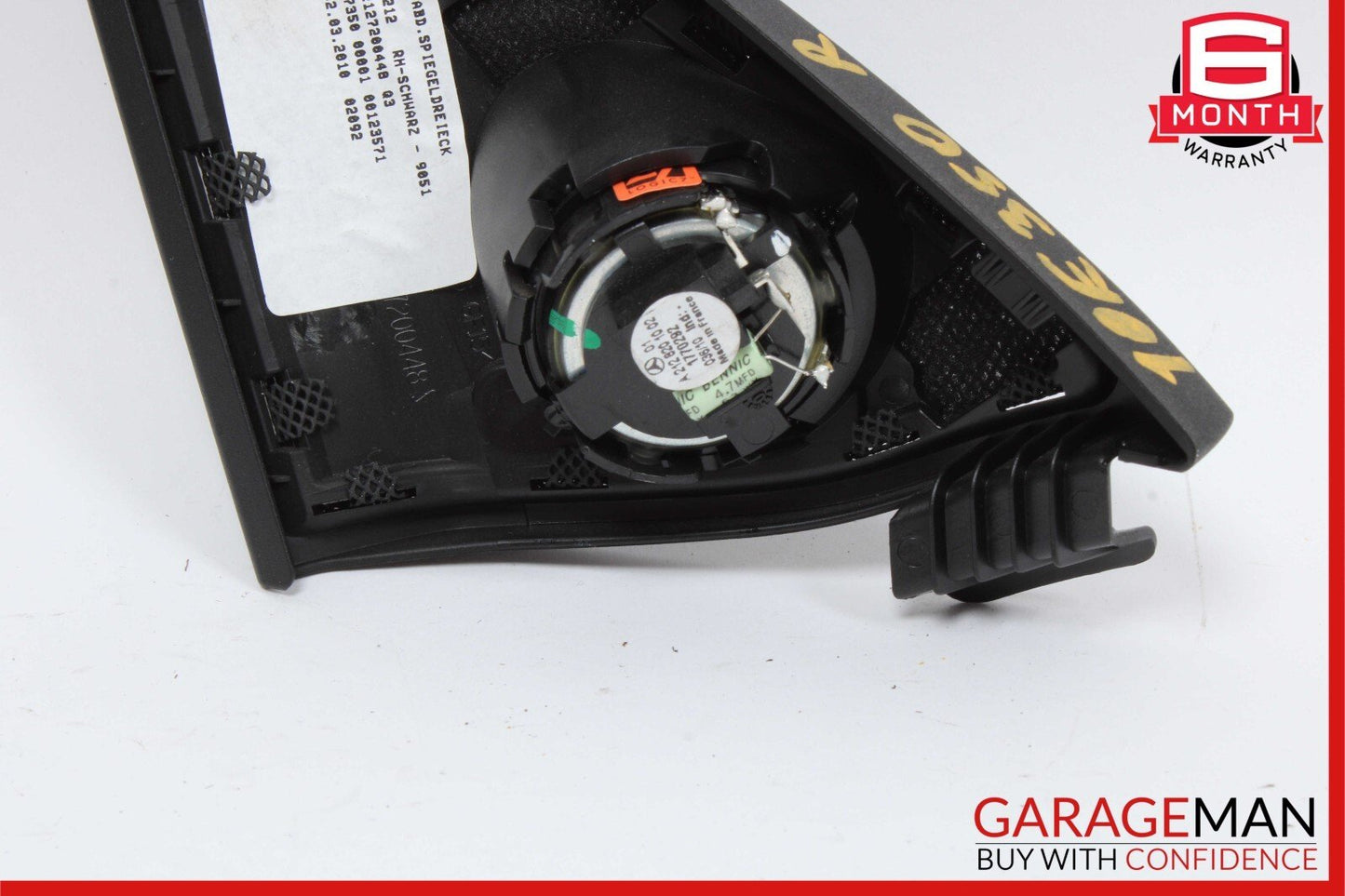 10-16 Mercedes W212 E350 Front Right Side Door Panel Tweeter Speaker Cover Black