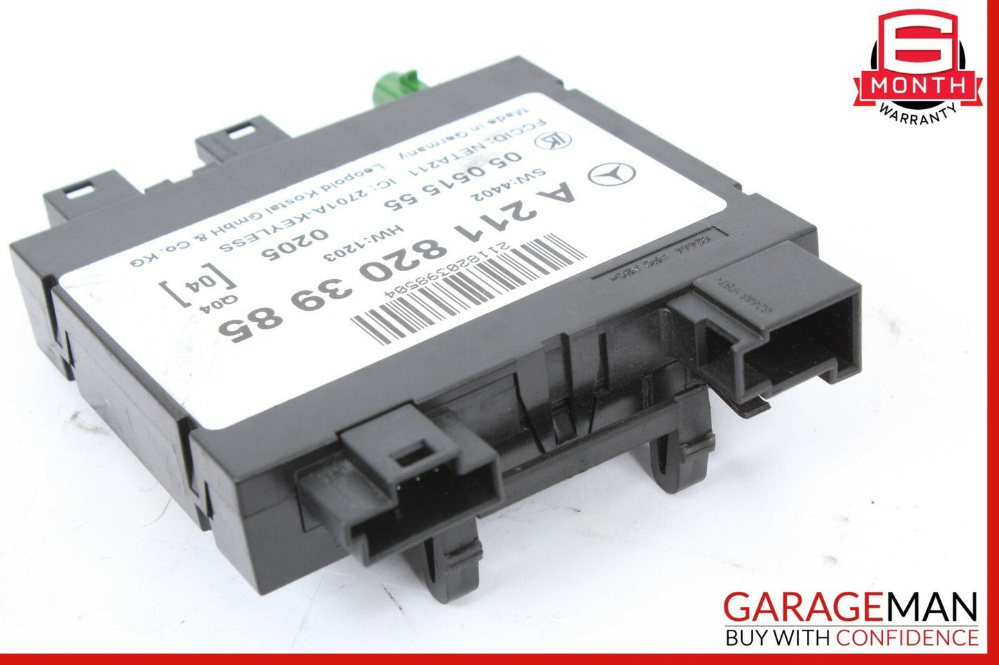 06-10 Mercedes W219 CLS500 Keyless Go Entry Control Module Unit 2118203985
