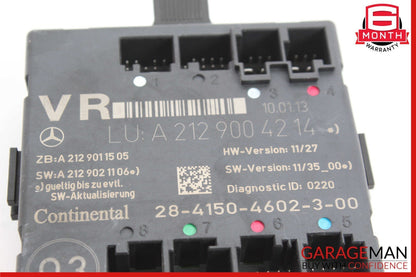 08-18 Mercedes C250 CLS550 C300 SLK250 Front Right Side Door Control Module Unit