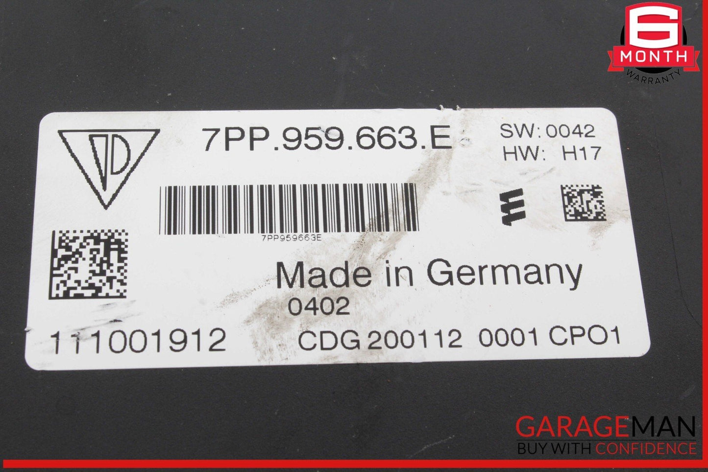 12 Porsche Cayenne S 958 Start Stop Voltage Stabilizer Control Module ECU OEM