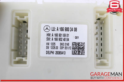 13-19 Mercedes X166 GL450 4MATIC Rear SAM Module Control Unit Signal Acquisition