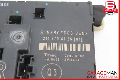 03-09 Mercedes W211 E350 E550 Rear Right Door Control Module 2118703285 OEM