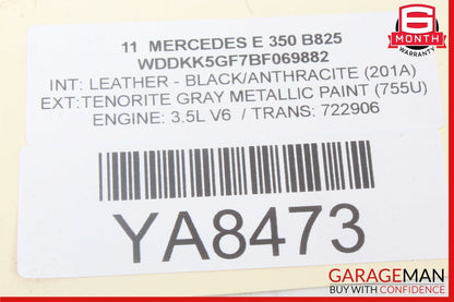 10-17 Mercedes W207 E350 E400 E550 Left Driver Side Door Tweeter Trim Black OEM
