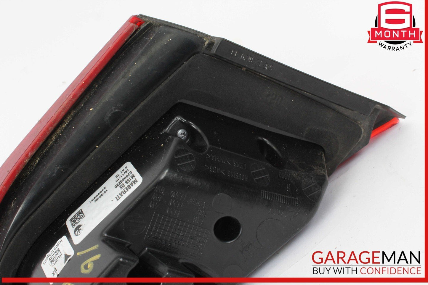 14-20 Maserati Quattroporte M156 Right Side Inner Tail Light Lamp OEM