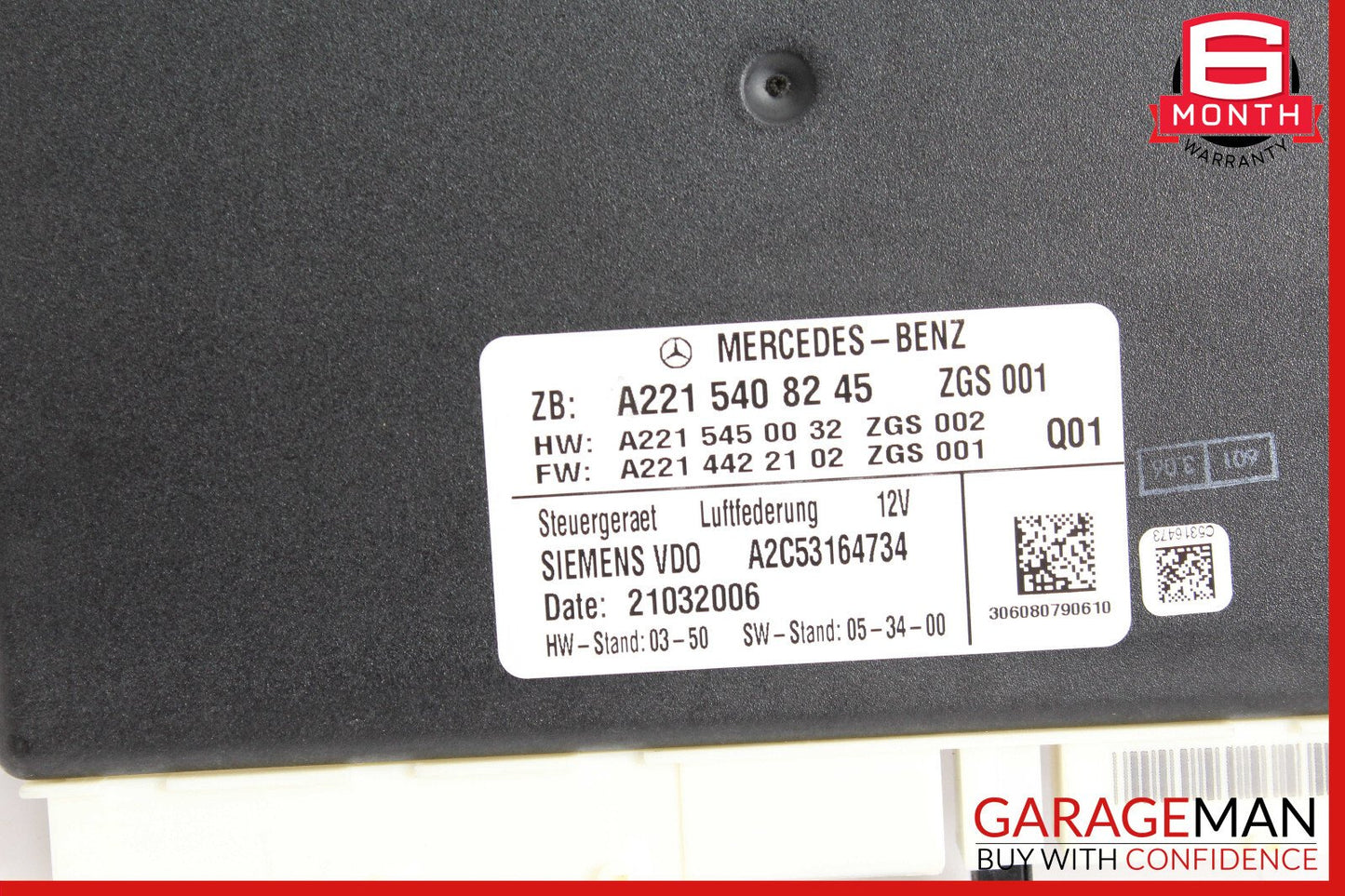 07-14 Mercedes W221 S400 CL550 Air Airmatic Suspension Control Module Unit OEM