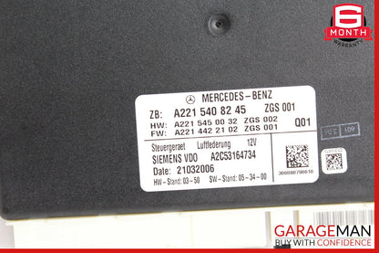 07-14 Mercedes W221 S400 CL550 Air Airmatic Suspension Control Module Unit OEM