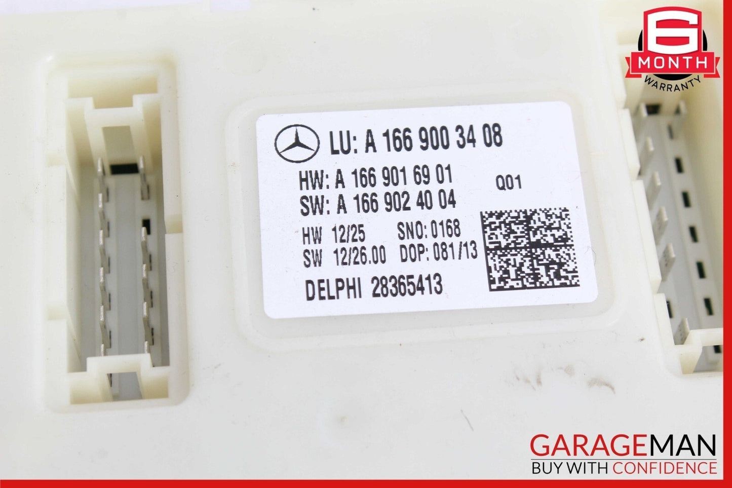 13-19 Mercedes X166 GL450 GLS550 Rear Relay Fuse Box SAM Module 1669003408 OEM