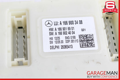13-19 Mercedes X166 GL450 GLS550 Rear Relay Fuse Box SAM Module 1669003408 OEM