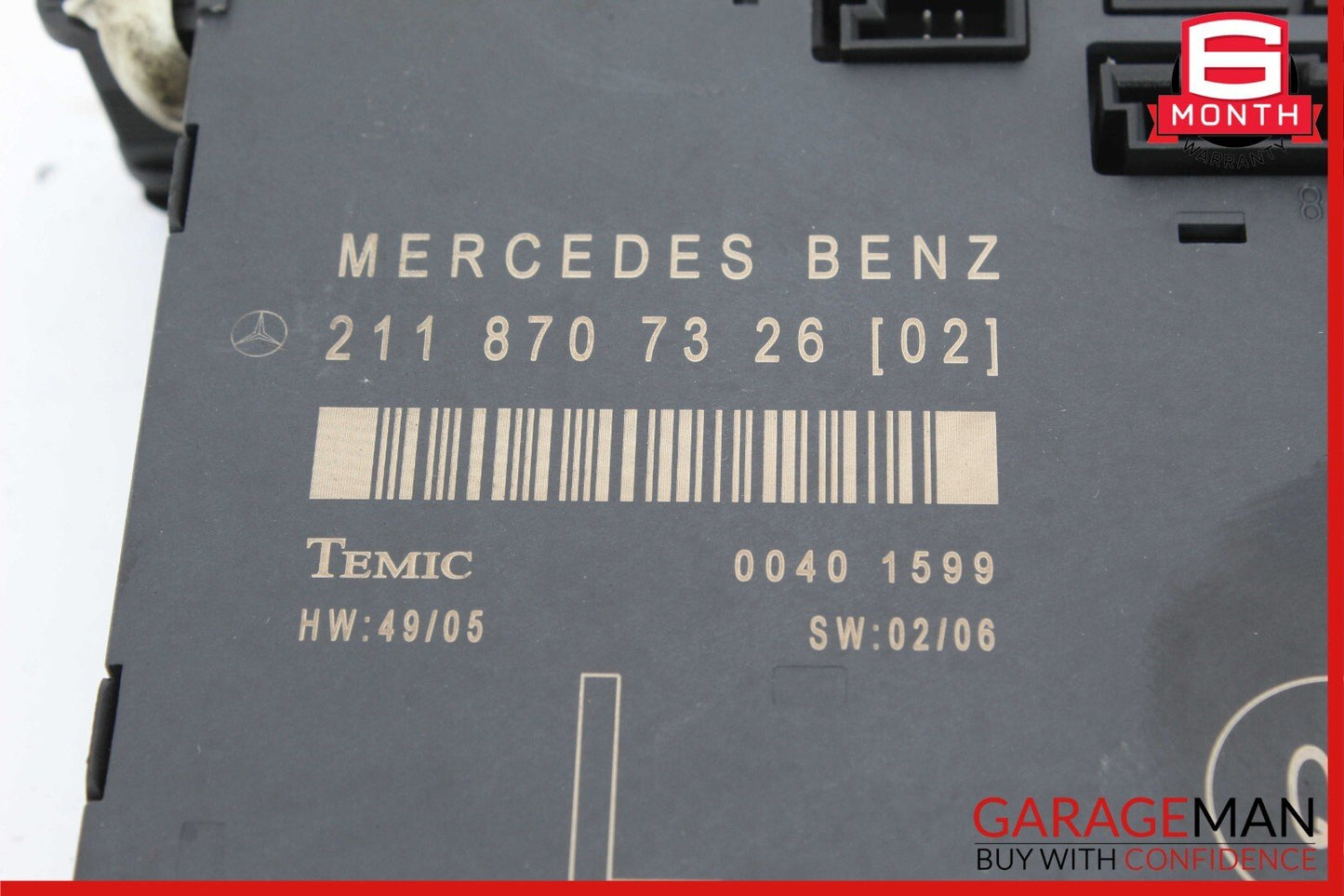03-09 Mercedes W211 E500 E350 E63 AMG Front Left Driver Side Door Control Module