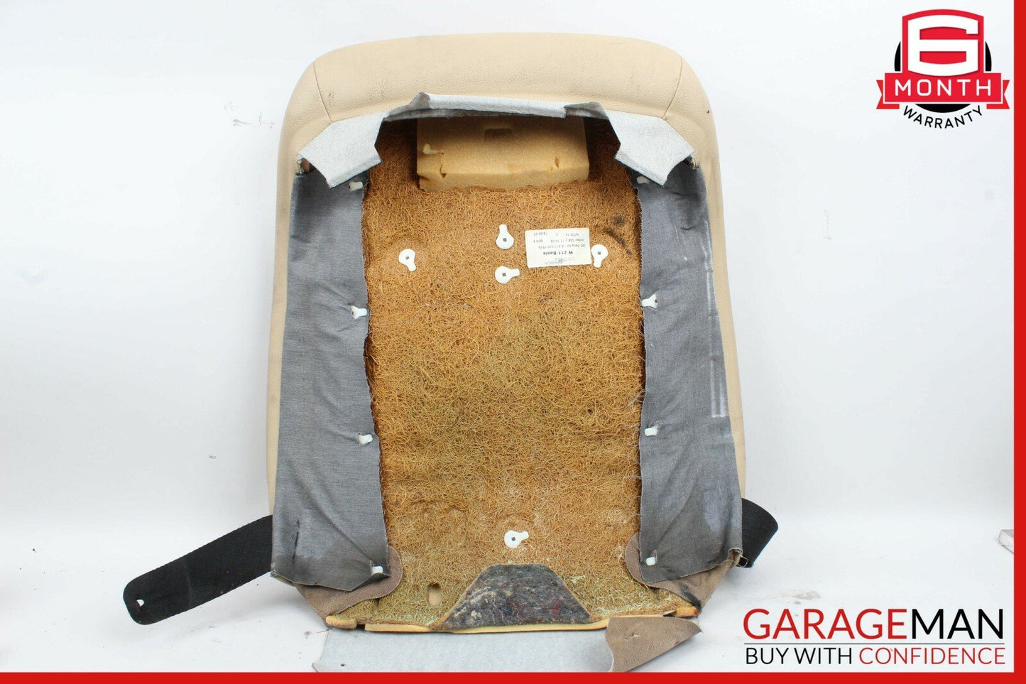 07-09 Mercedes W211 E350 E550 Front Right Side Top Upper Seat Cushion Beige OEM