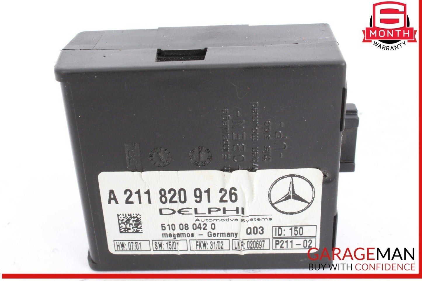 00-12 Mercedes R230 SL500 C230 S430 E320 Anti Theft Alarm Module 2118209126 OEM