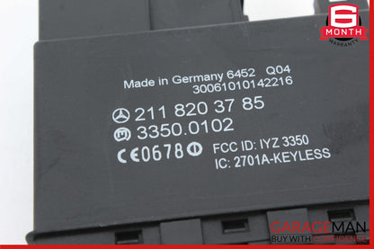 06-11 Mercedes W219 CLS500 E320 E350 Rear Door Keyless Go Control Module Unit