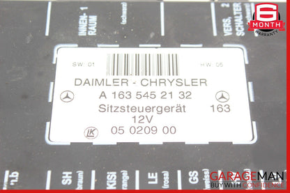 98-05 Mercedes W163 ML320 ML500 ML55 AMG Front Left / Right Seat Control Module