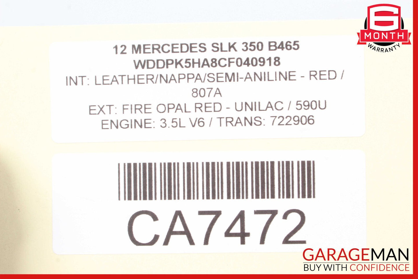 12-20 Mercedes R172 SLK350 SLC300 Rear Shock Strut Coil Spring Set of 2 OEM