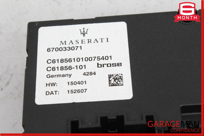 14-18 Maserati Quattroporte Power Trunk Lid Deck Control Module 670033071 OEM
