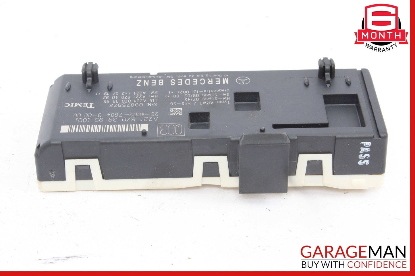 07-14 Mercedes W221 S500 S550 CL63 Trunk Release Remote Open Close Module Unit